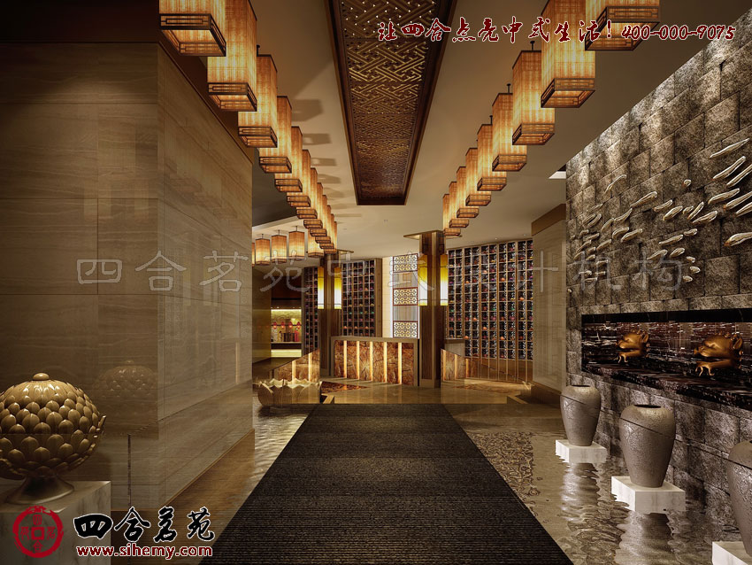 雋秀淡雅的空間裝飾 頂級(jí)四合院裝修設(shè)計(jì)效果圖