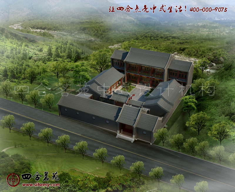 整體空間規(guī)劃布局彰顯品味與中式魅力 2016新鄉(xiāng)村四合院設(shè)計圖片